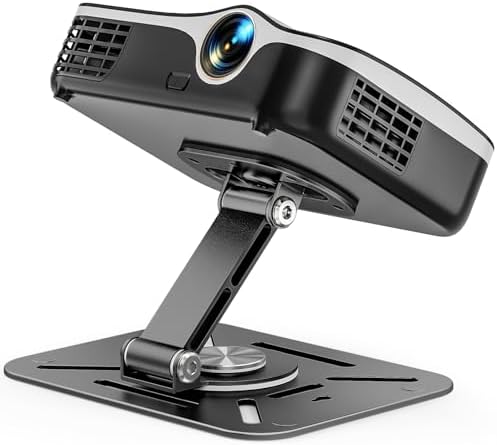 Desktop Projektorhalterung, 360° Drehbare Beamer Wandhalterung, Projektor Deckenhalterung Mit 1/4 Gewinde Kompatibel Mit Den Meisten Projektor, Beamer Ständer Für Heimkino, Spielzimmer, Büro