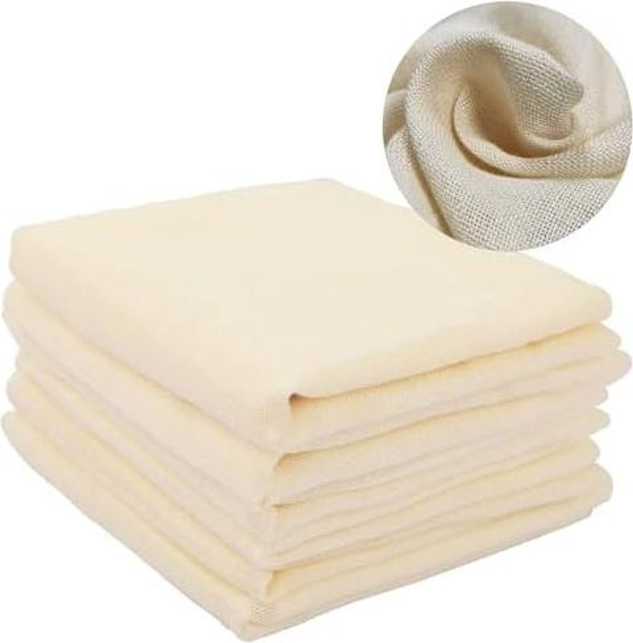 8 Stück Passiertuch, 50x50cm Käsetuch Cheesecloth Leinentuch Abseihtuch Filtertuch Reine Baumwolle Waschbar Seihtuch Waschbares Mulltuch Für Käse Tofu Joghurt Suppe Nussdrink Tee