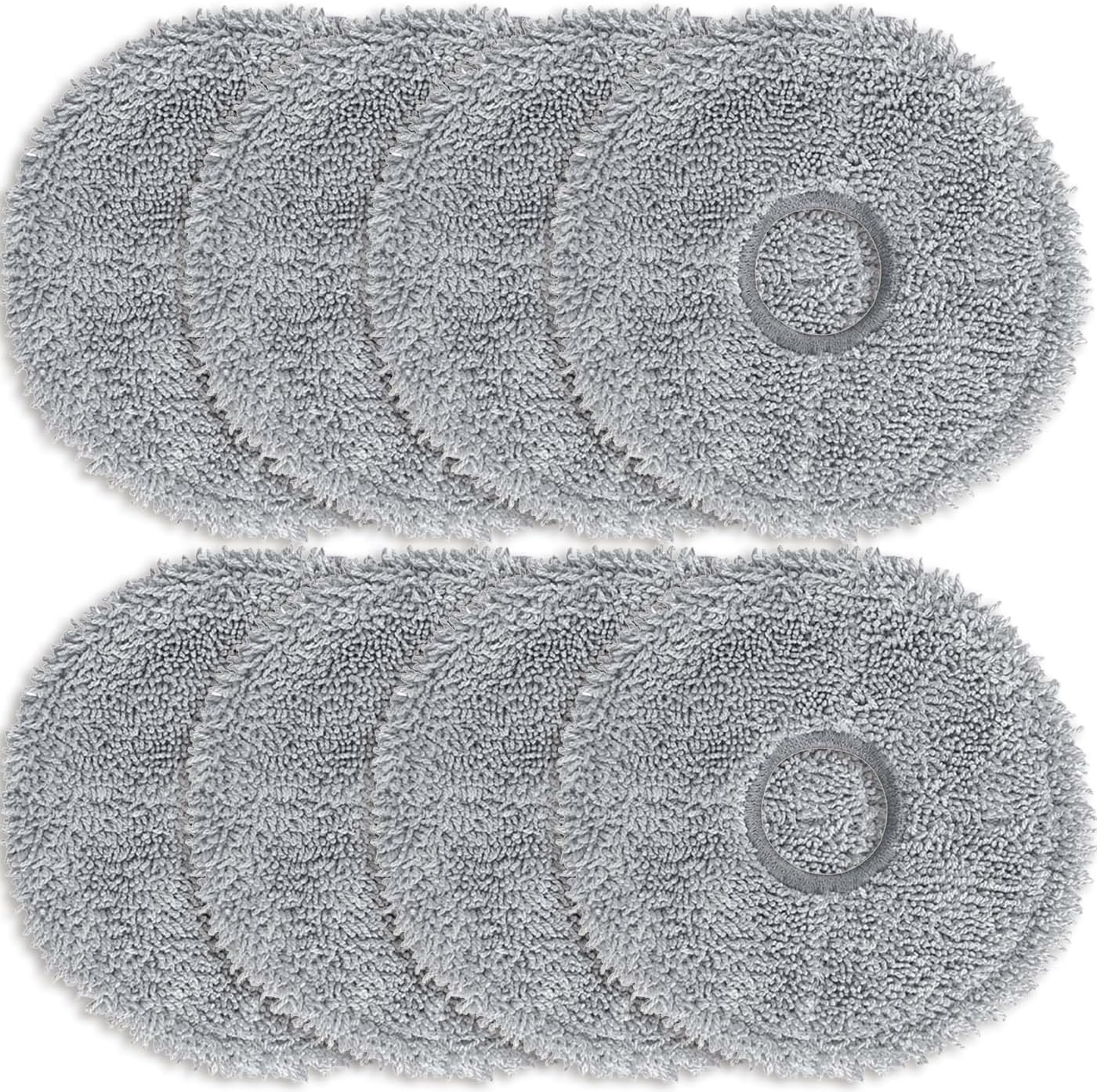 8 Stück Mikrofaser Wischpads Für Dreame L10s Ultra / L10 Ultra / L20 Ultra / L10s Pro Ultra Heat / L40 / L40s / X50 / X40 & Xiaomi X10+ / X20+ Saugroboter Nasses Ersatzmopptücher Zubehör
