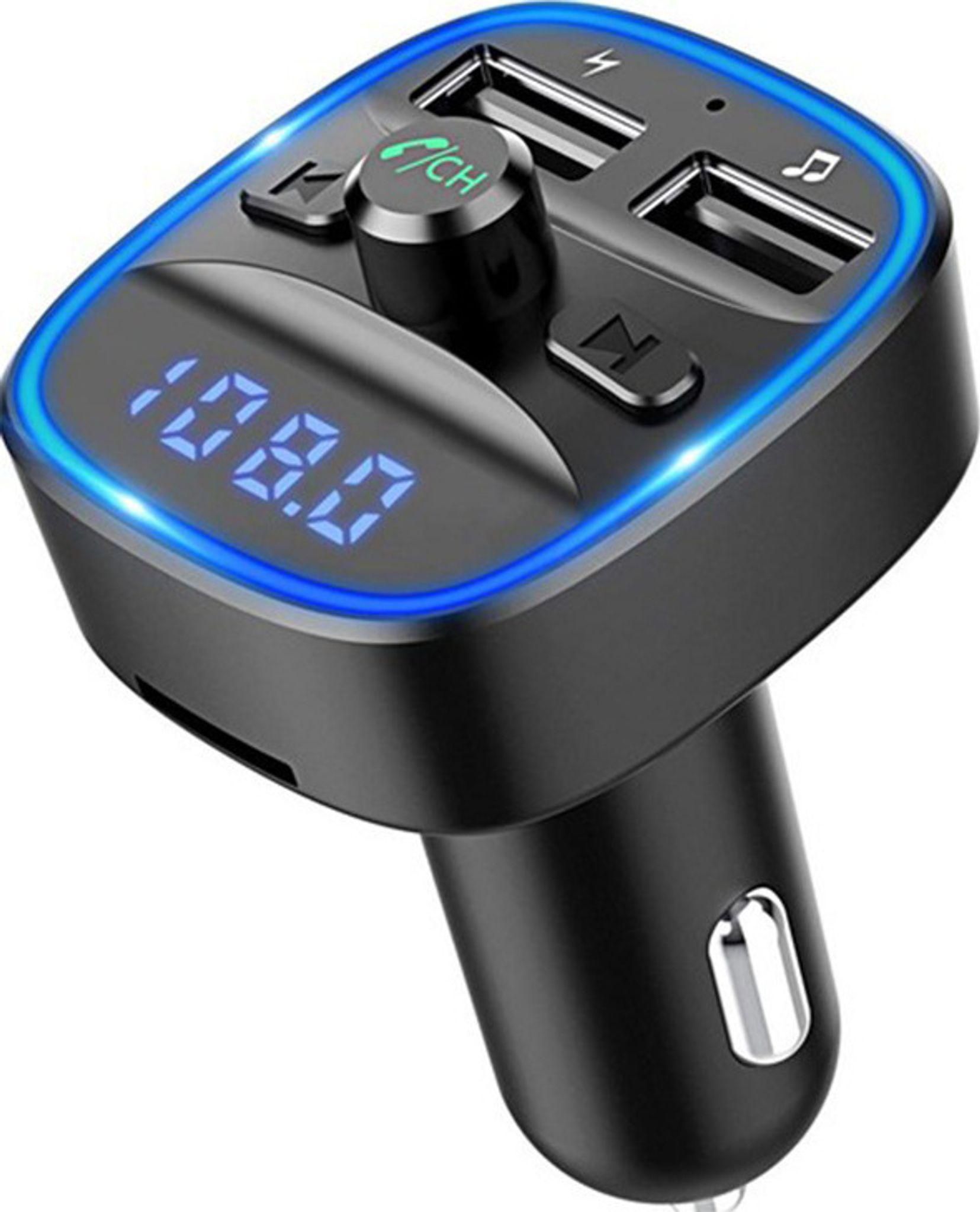 Bluetooth Fm Transmitter Auto, Adapter Für Auto Radio, Freisprecheinrichtung, 2 Usb Ports, Unterstützt Sd-karte Usb-sticks