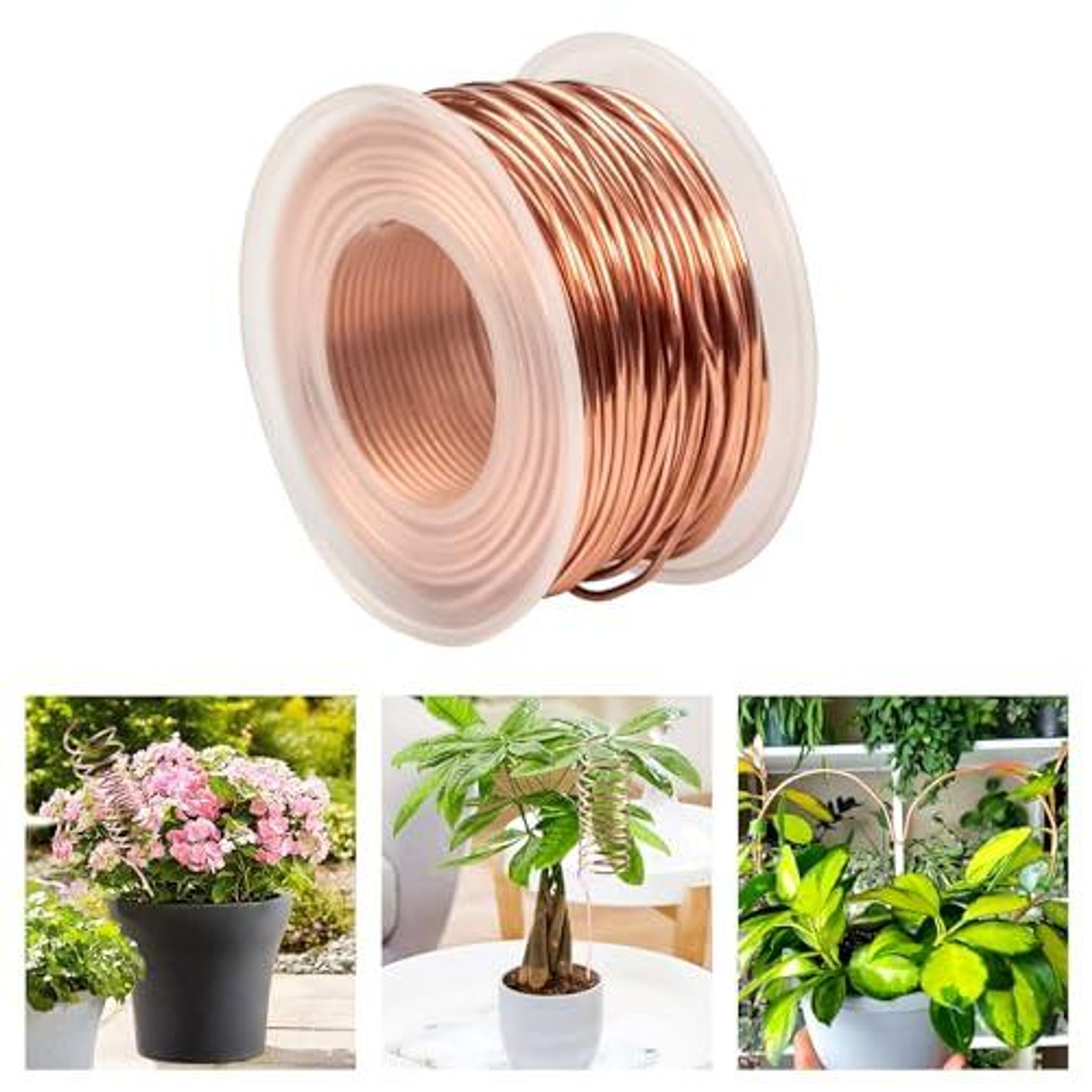 Elektrokultur Gardening Kupferdraht, Durchmesser 1.3mm Kupferdraht Blank 16 Gauge Reiner Für Wachsende Garten, Pflanzen, Gemüse (20m Gesamtlänge)