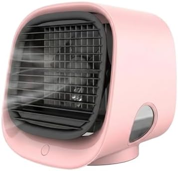 Airabreeze Luftkühler, Airzuma Portable, Airabreeze Air Cooler Kleine Wassergekühlte, Tragbarer Ventilator, Schwenkbar, Ideal Für Zu Hause Und Auf Reisen (rosa)