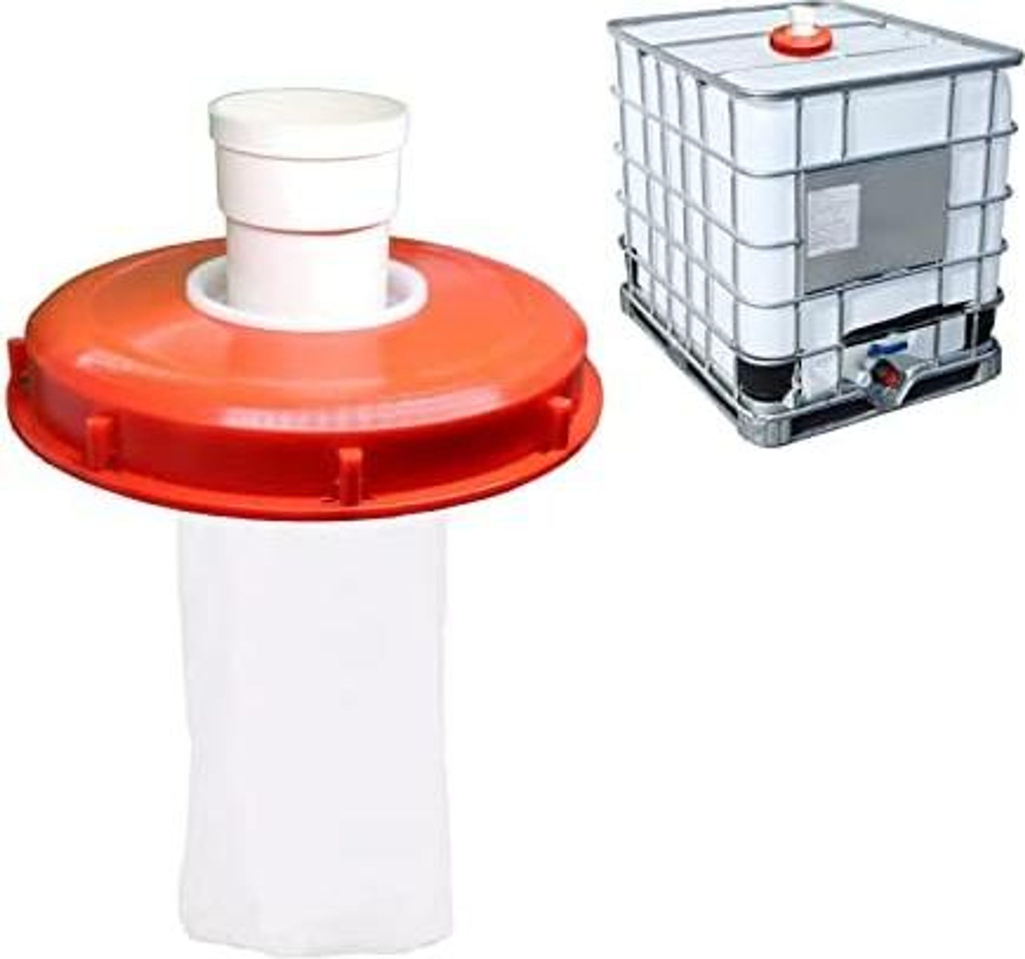 Ibc-deckelfilter, 245mm Nylon,rot, Kunststoff, Ibc Tank Zubehör Mit Filter Waschbar