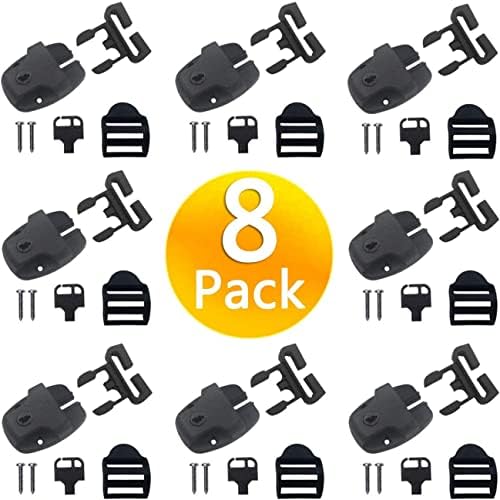 8 Set Abdeckungsclips Für Spa-whirlpools Ersetzen Verriegelungen, Clip-schloss Mit Schlüsseln Und Hardwares, Schwarz