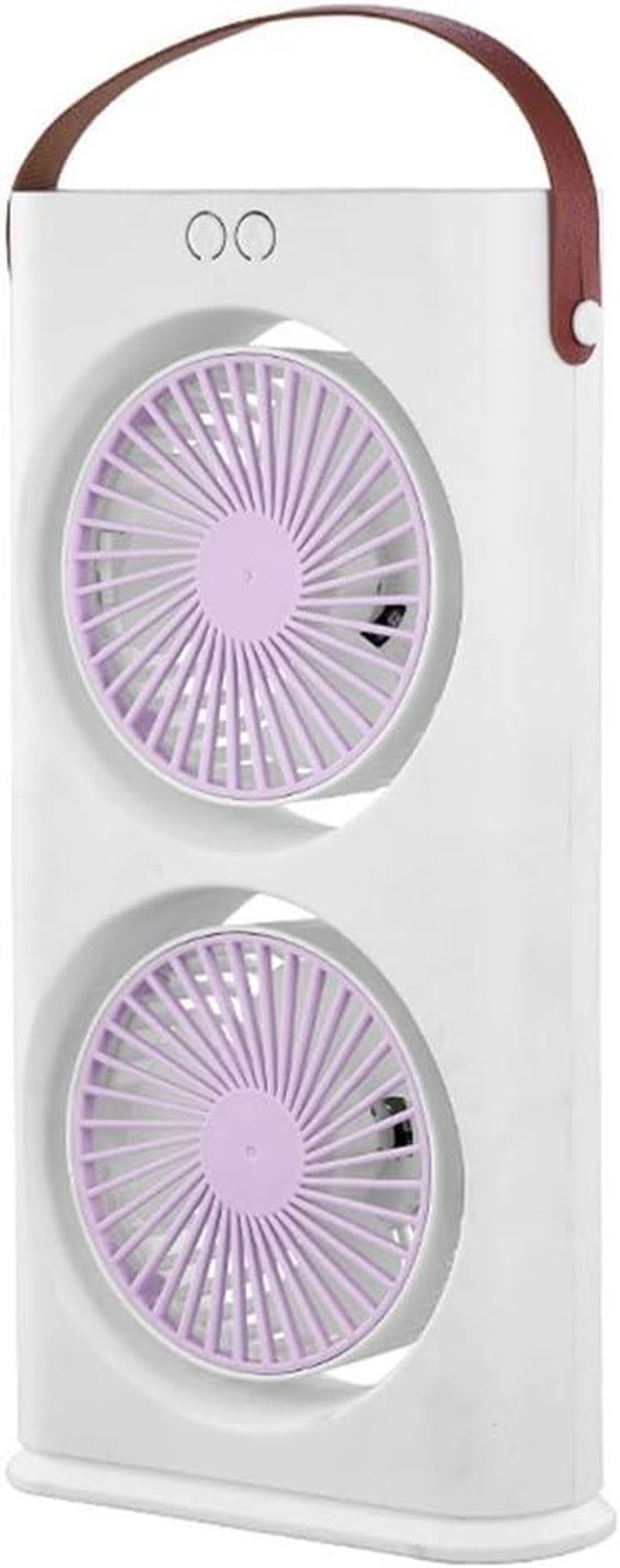 Extrem Leistungsstarker, Leiser Ventilator, Tragbarer Tischventilator, 3 Geschwindigkeitsstufen, Um 90° Schwenkbar (in Violett)