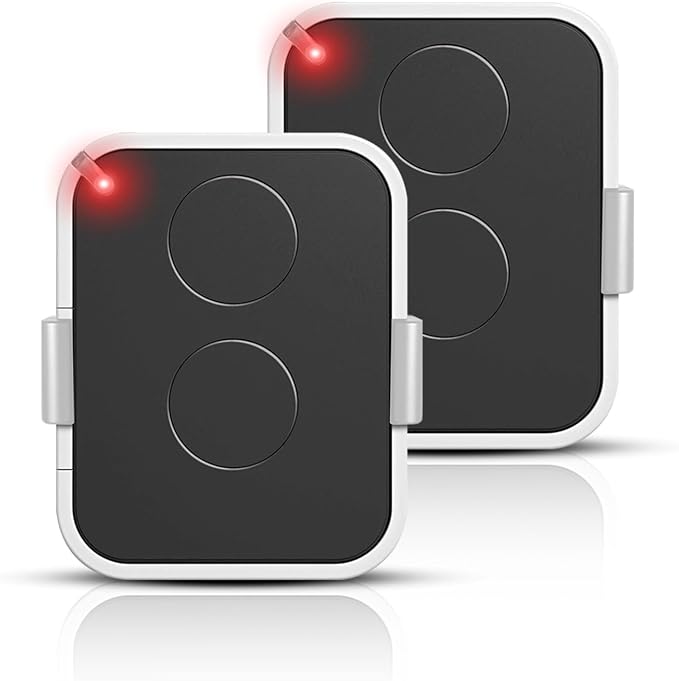 2pcs 433,92 Mhz Télécommandes De Portail, Compatible Nice Era One2/on2e/on4e/on1e, 2 Canaux Télécommande Porte De Garage,rolling Code