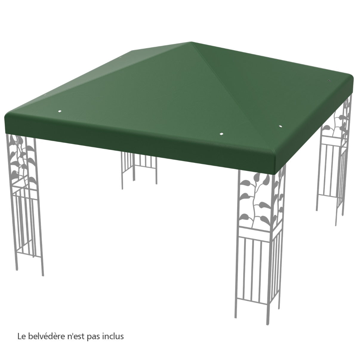 Ersatzdach Für Gartenpavillons, 300 X 300 Cm, Wasserdichtes Polyester