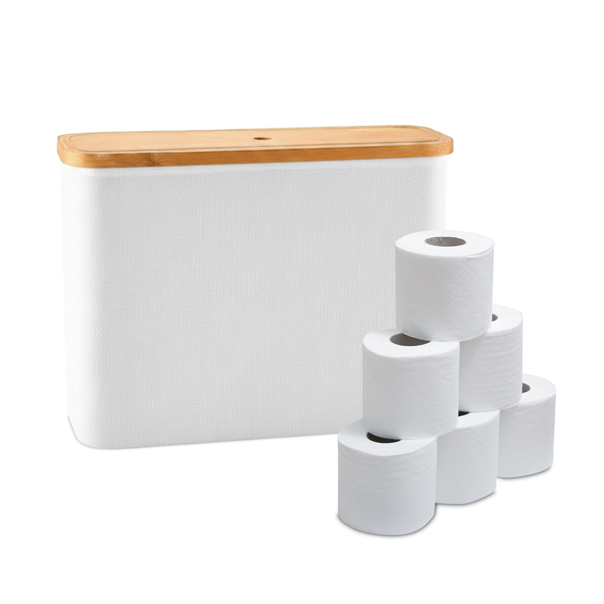 Toilettenpapierhalter, Quadratisch, Aus Stoff, Fasst 12 Rollen