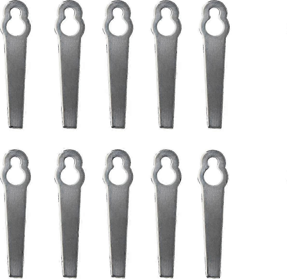Lot De 10 Lames De Rechange Universelles En Métal Pour Tondeuse À Gazon Et Coupe-bordures.