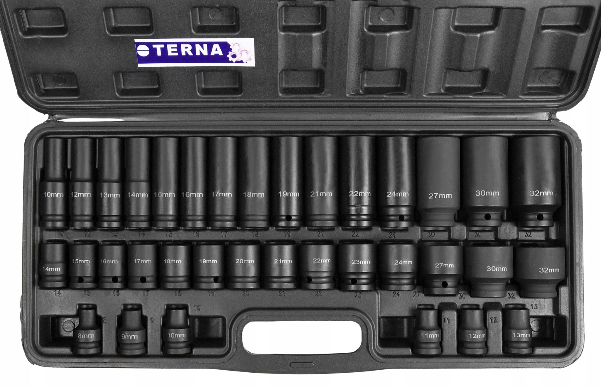 Satz Mit 35 Schlagschrauber-einsätzen 8-32 Mm, 1/2" Cr-mo