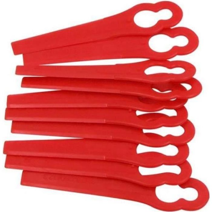 Lames En Plastique Rouges (lot De 100) Pour Coupe-bordures Bosch Einhell