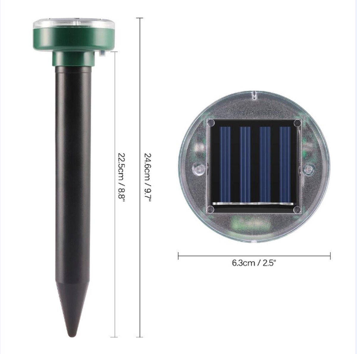 4x Solar-maulwurf- Und Mäusevertreiber – Solarbetriebenes Ultraschallgerät Zur Maulwurfbekämpfung – Schädlingsbekämpfungsmittel