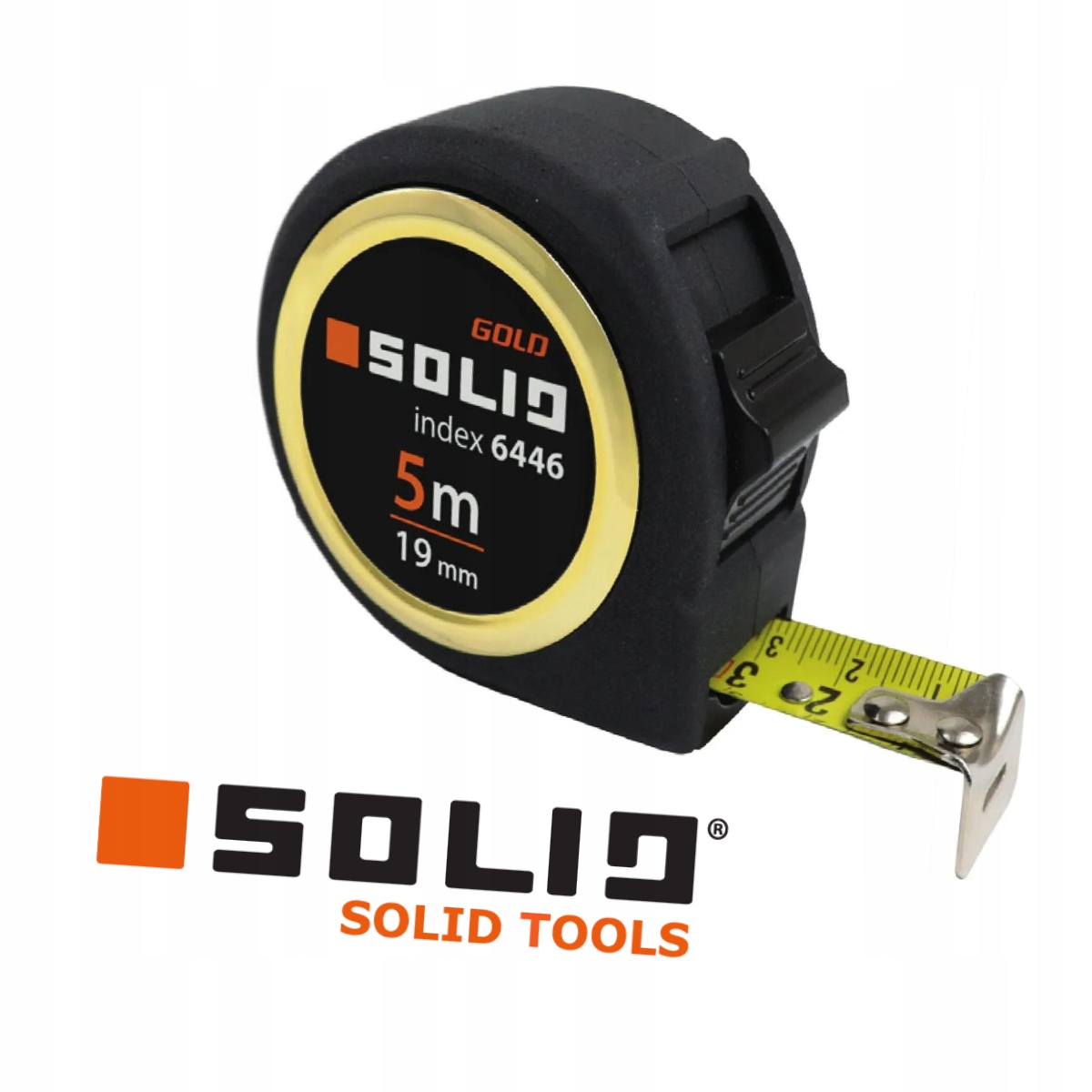 Solides 5-m-maßband Mit Goldenem Wolfslogo