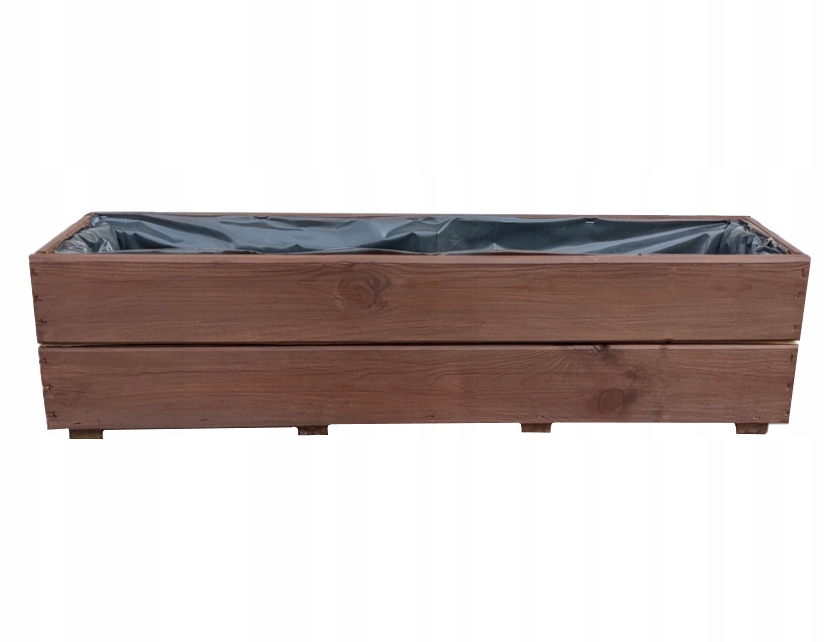 Blumentopf Für Balkon, Fensterbank, Rechteckiger Holztrog, Palisander 90x18 D27