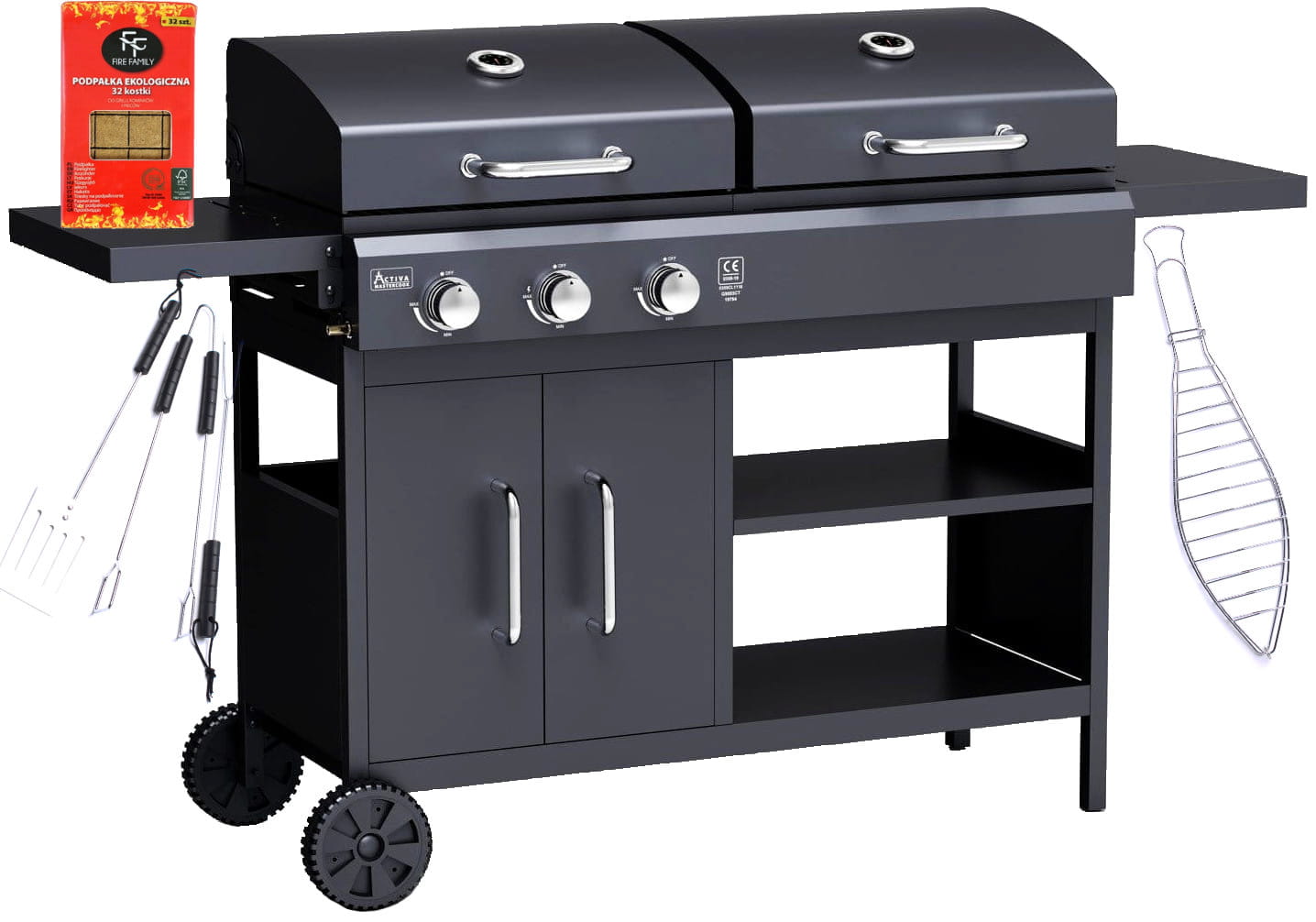 Activa Combo Iii Gas- Und Holzkohlegrill
