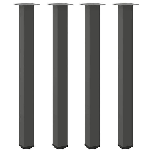 vidaXL Bartischbeine 4 Stk Anthrazit 100-102 cm Stahl 4012478