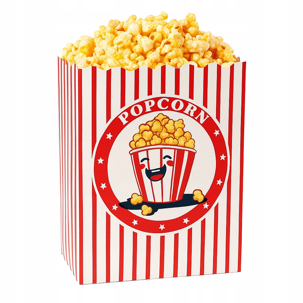 Verpackung Für Popcorn, Kleine Behälter, 6,9 X 5,5 X 16,7 Cm, 920 Ml, 25 Stück
