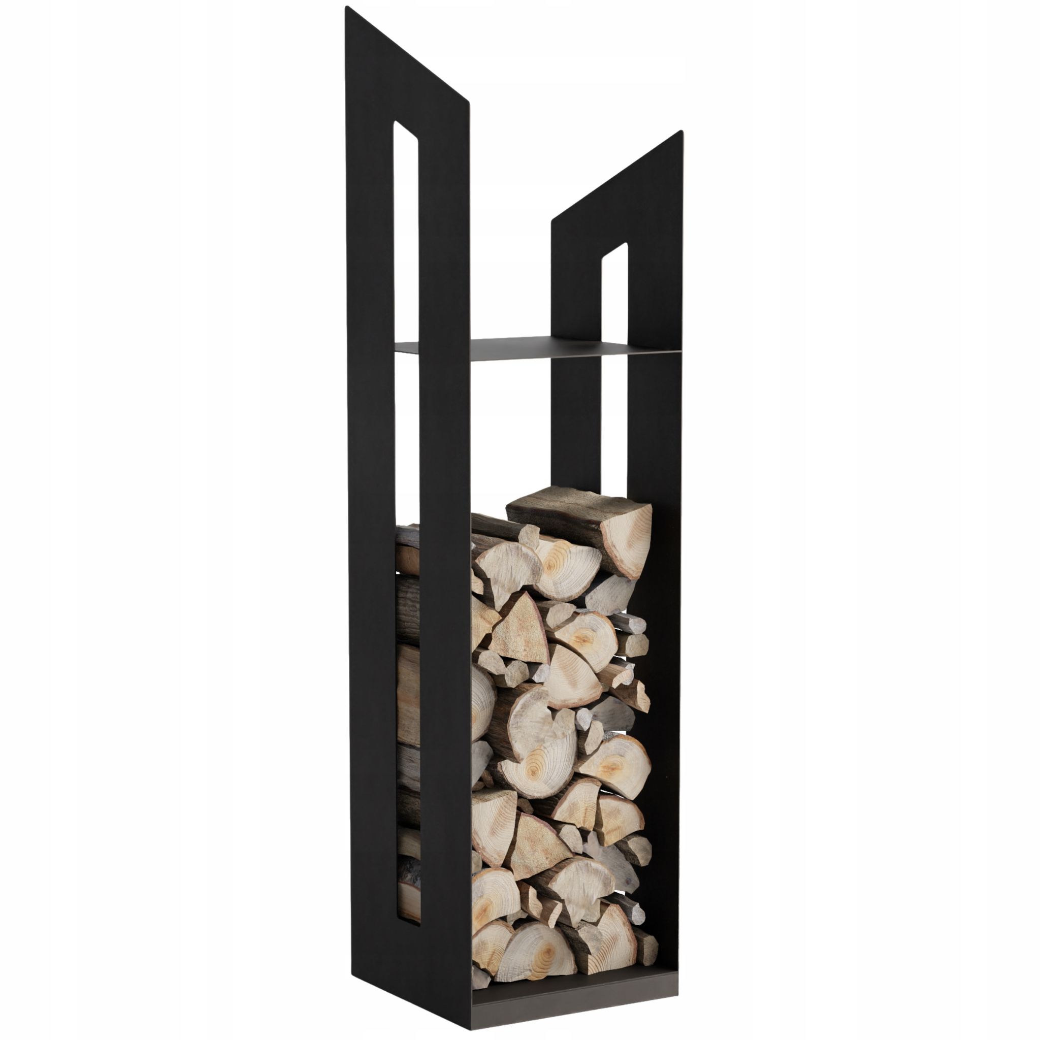 Brennholzkorbständer Für Kamin, Stahl, Loft, 122 Cm, Modern
