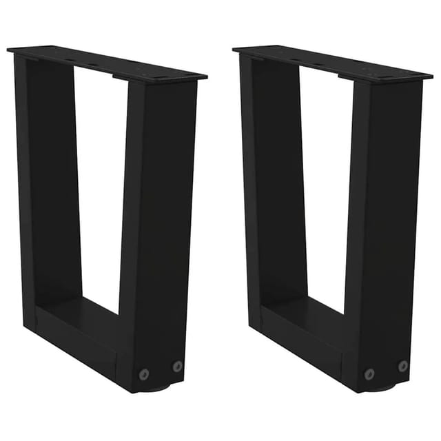 vidaXL Couchtischbeine V-Form 2 Stk Schwarz 40x30-31,3 cm Stahl 4012604