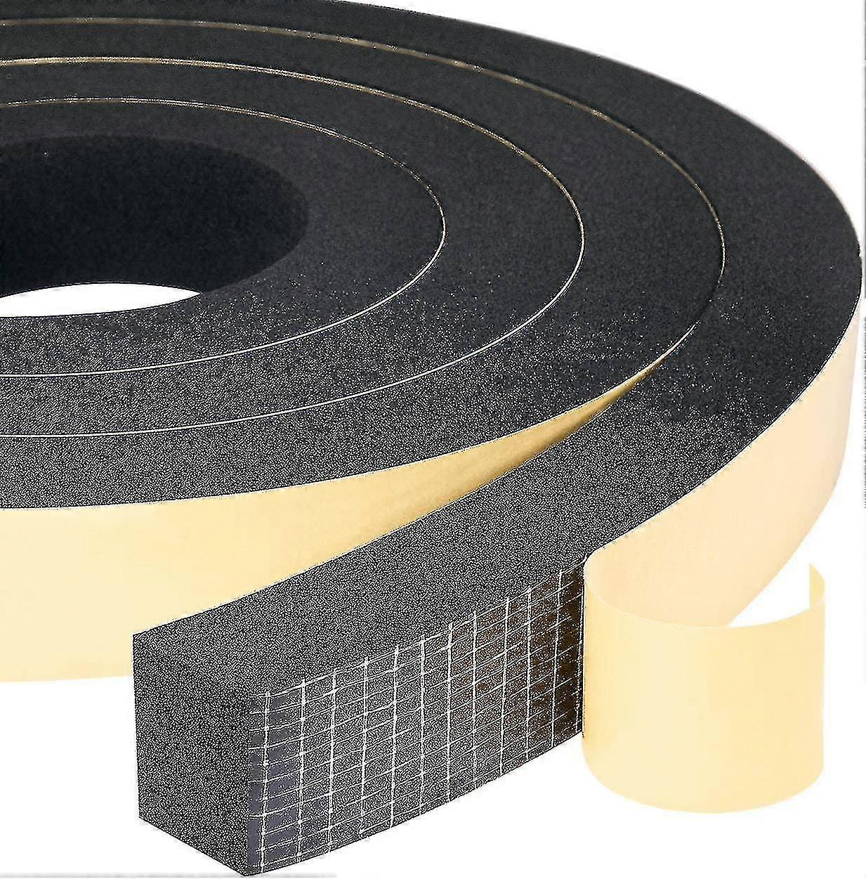 Bande De Caoutchouc Mousse, 2 Rouleaux, 25 Mm (l) X 20 Mm (h) X 4 M (l), Joint D'Étanchéité Résistant Aux Intempéries, Aux Chocs Et Aux Collisions, Mobilier