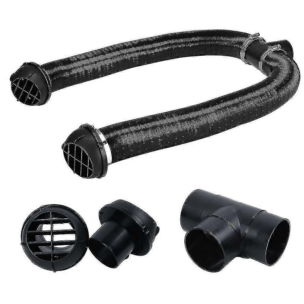 Raccord En T Pour Conduit De Chauffage De 60 Mm, Vanne De Sortie D'Air Chaud, Colliers De Serrage Et Accessoires De Rechange