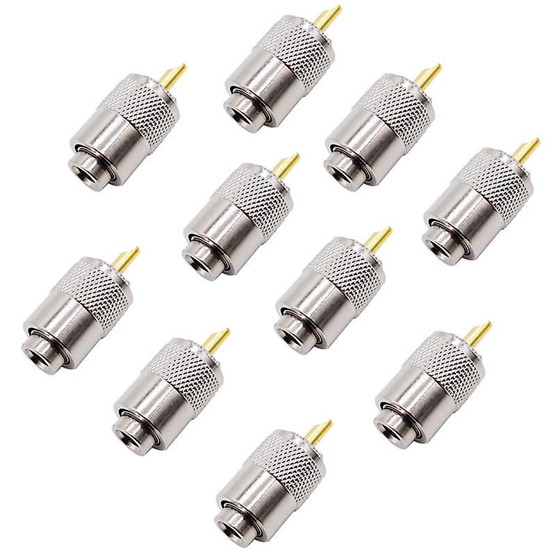 10 Connecteurs Rf Uhf Mâles Rg8 Rg58, Connecteurs D'Antenne Pl259