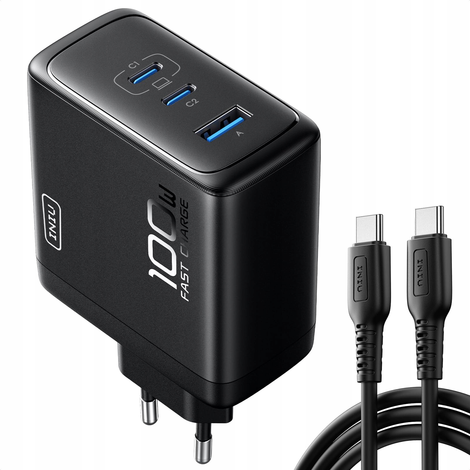 Kompaktes 3-port 100w Usb-c-ladegerät Iniu Ai-641