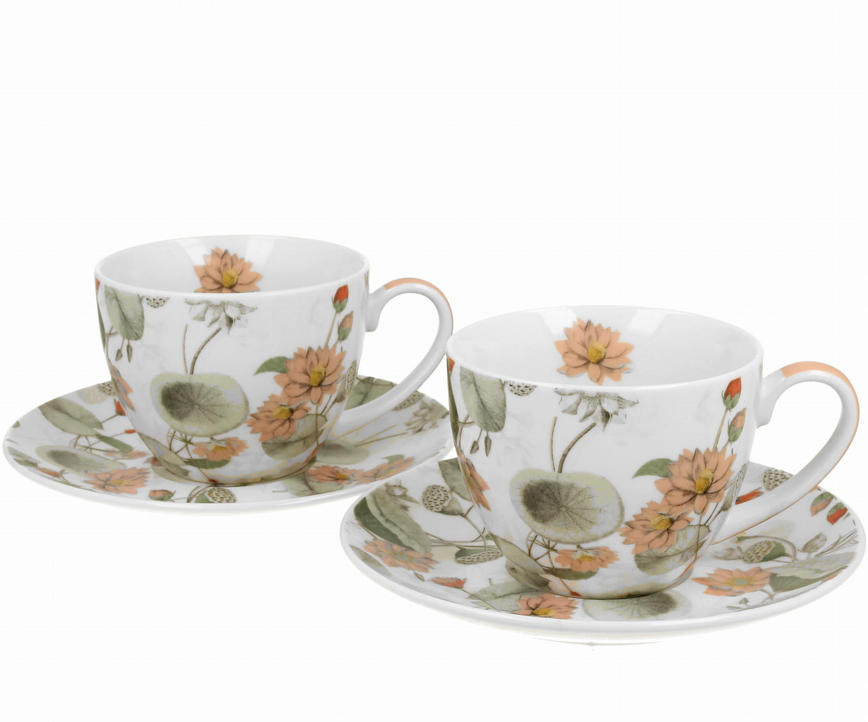 Set Aus 2 Yvonne-tassen Und Untertassen