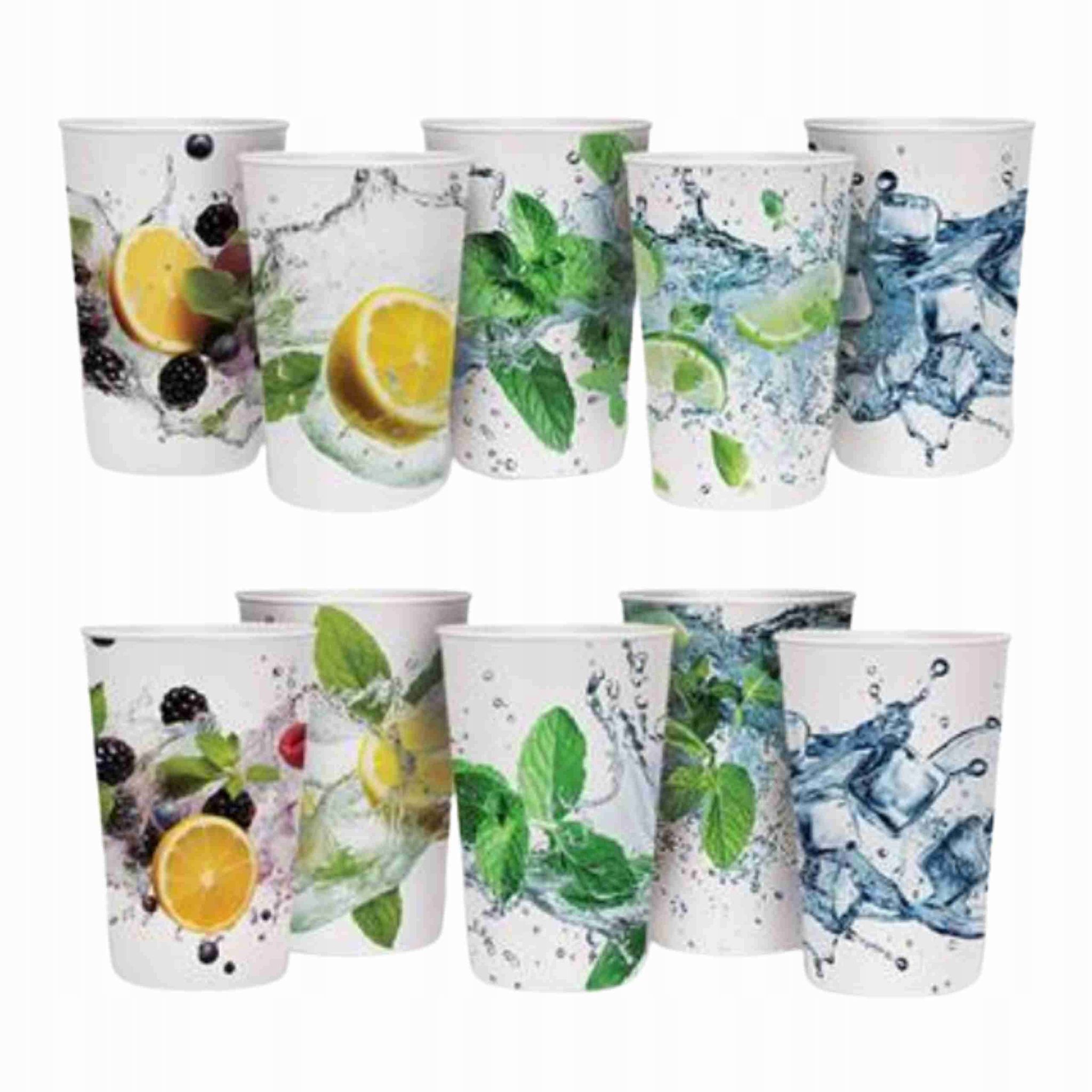 Fresh Mix Einweg-pappbecher Für Kaltgetränke, 300 Ml, 50 Stück