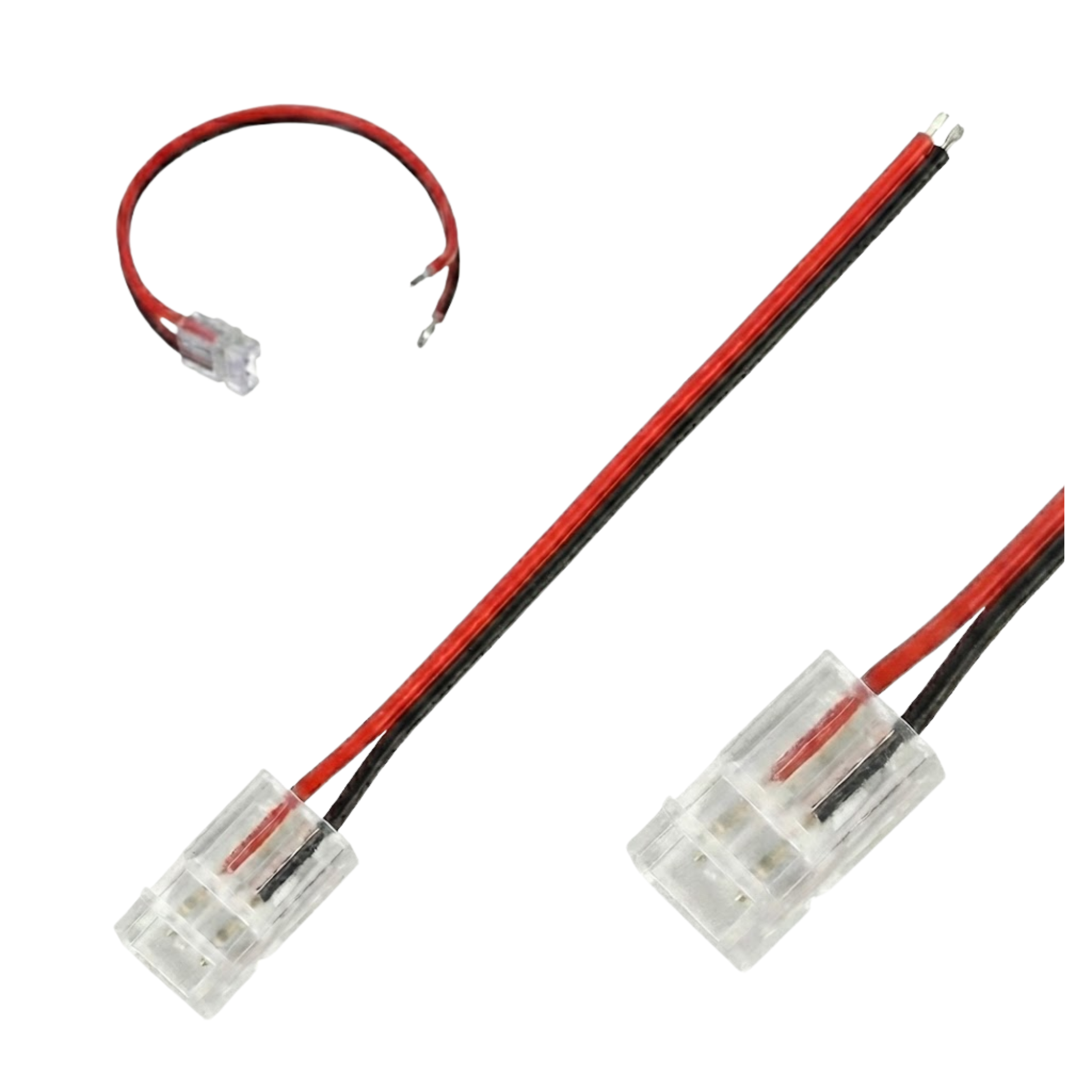 Gerader Led-cob-stecker 8 Mm Zum Aufklicken Mit 10 Cm Kabel, Einfacher Montageanschluss