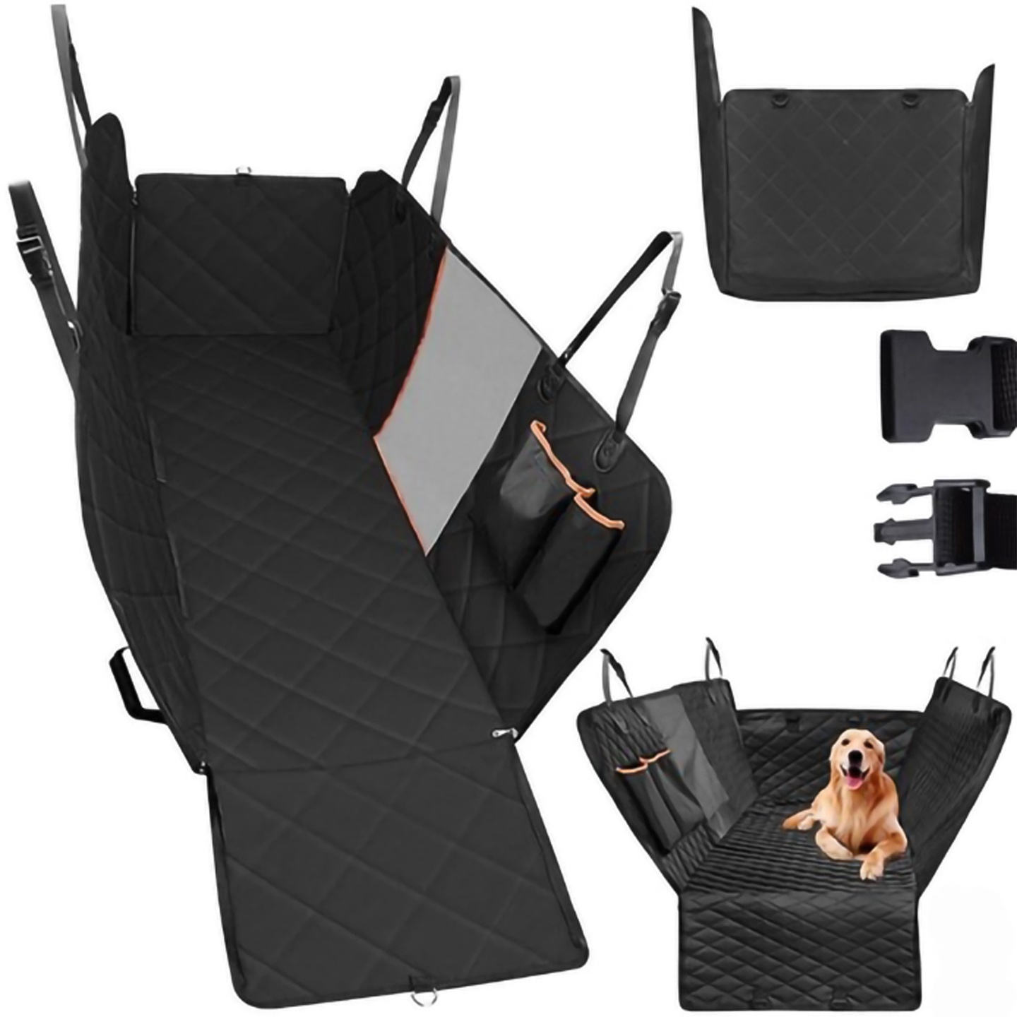 Coussin Pour Chien En Voiture - Protection Pour Siège Arrière - Tapis De Protection Pour Chien Et Animaux De Compagnie