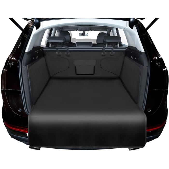 Housse De Coffre De Voiture Pour Chiens - Noire, Robuste Et Imperméable, Housse De Dossier/tapis De Voyage