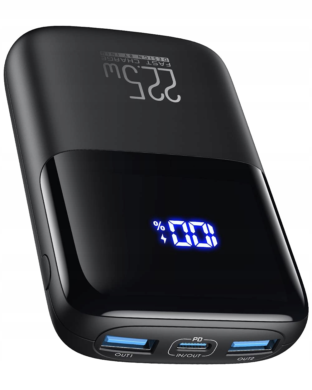 Iniu Bi-b61 Powerbank 2xusb 10000mah 22,5w Lcd-display Qc4.0 Pd3.0