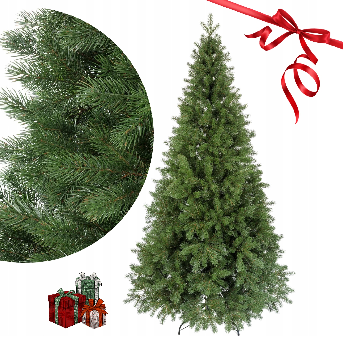 Künstlicher Weihnachtsbaum Kiefer 100% Pe - Dicht, Natürlich, Premium 250cm Wie Echt 2026