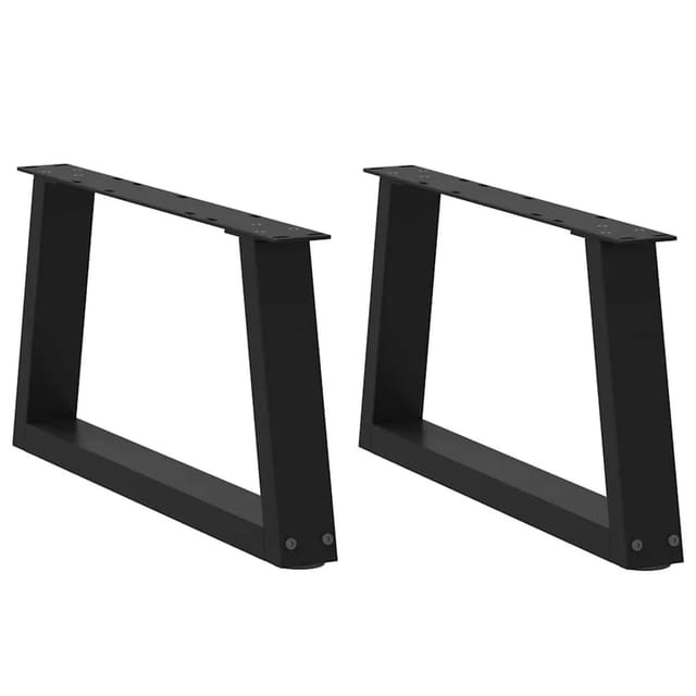 vidaXL Couchtischbeine V-Form 2 Stk Schwarz 60x30-31,3 cm Stahl 4012532