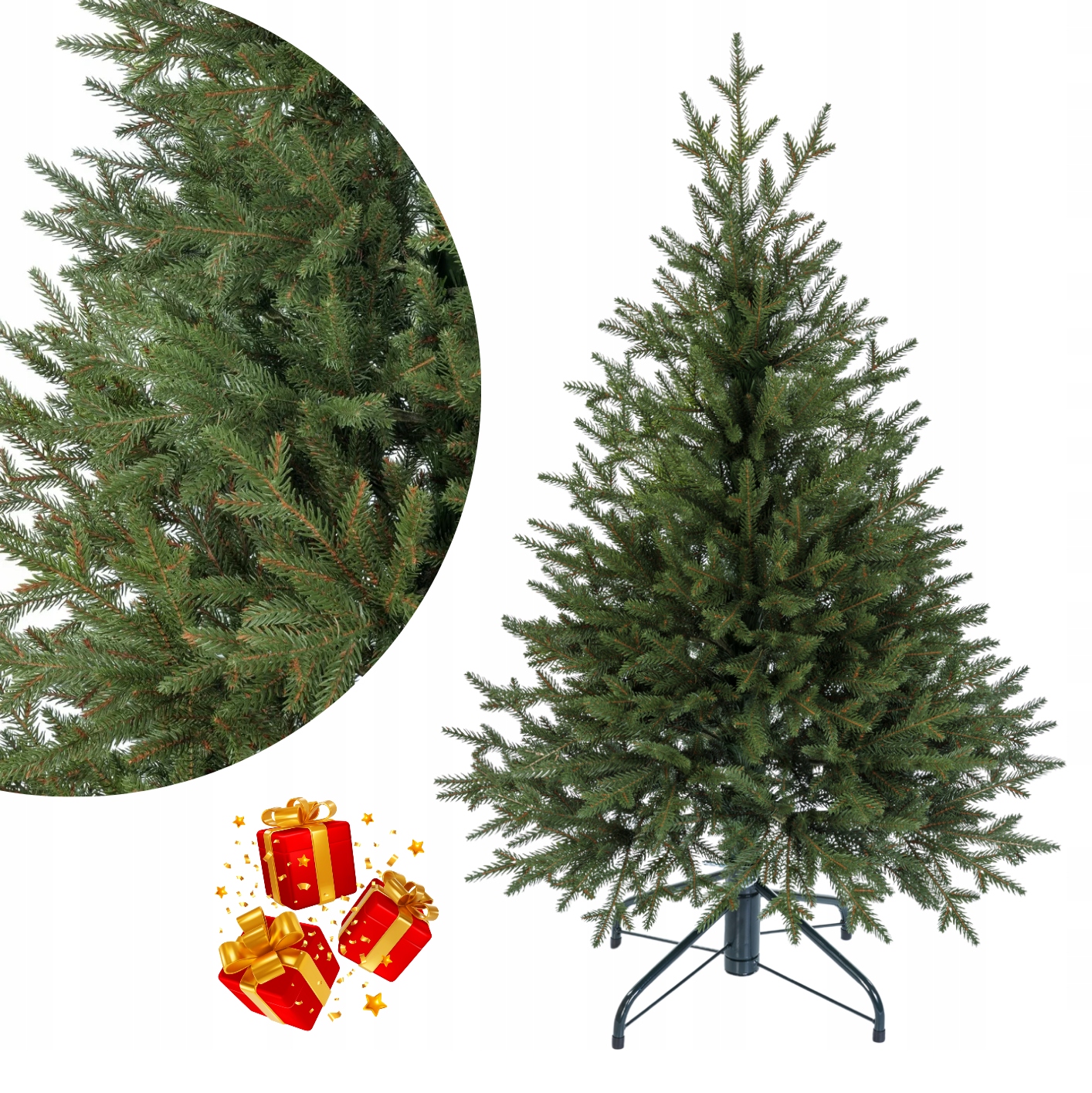 Künstlicher Weihnachtsbaum Fichte, Naturgetreu, 100 % Pe – Klein, Hochwertig, Naturgetreu, 100 Cm