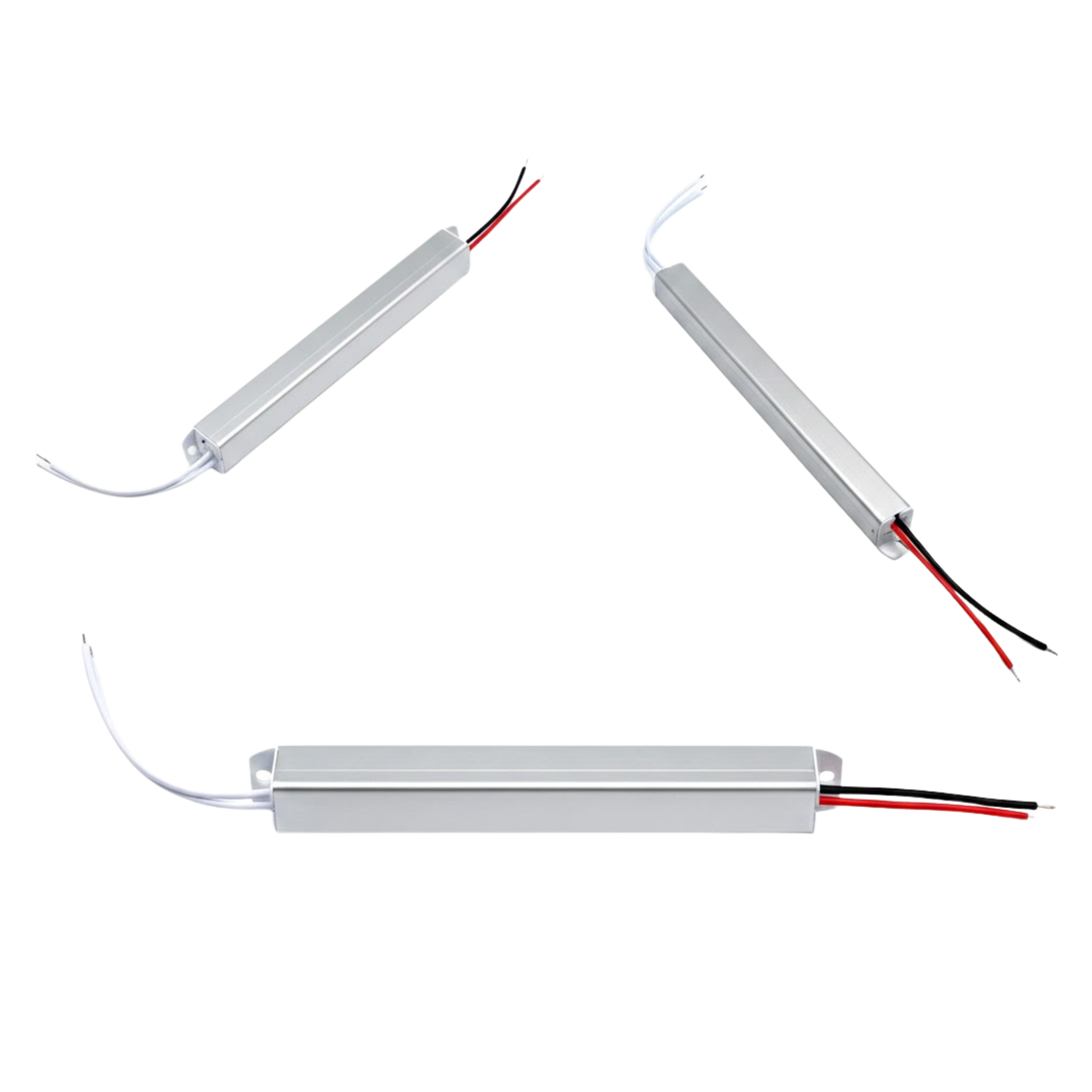 Led-möbel-netzteil Dc 12v 3a 36w 283x18x18mm Aluminium Slim Ip20