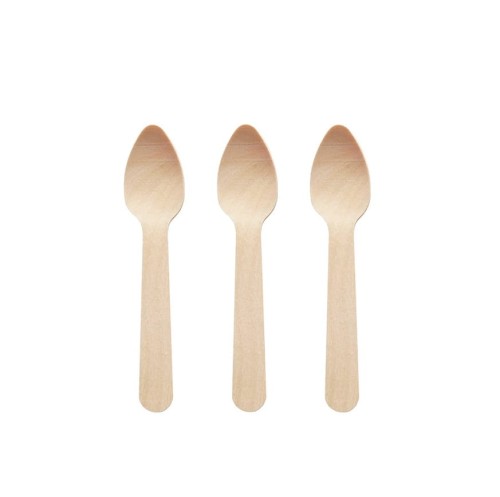 Ökologischer Holzlöffel Für Grillpartys, 110 Mm, 100 Stück