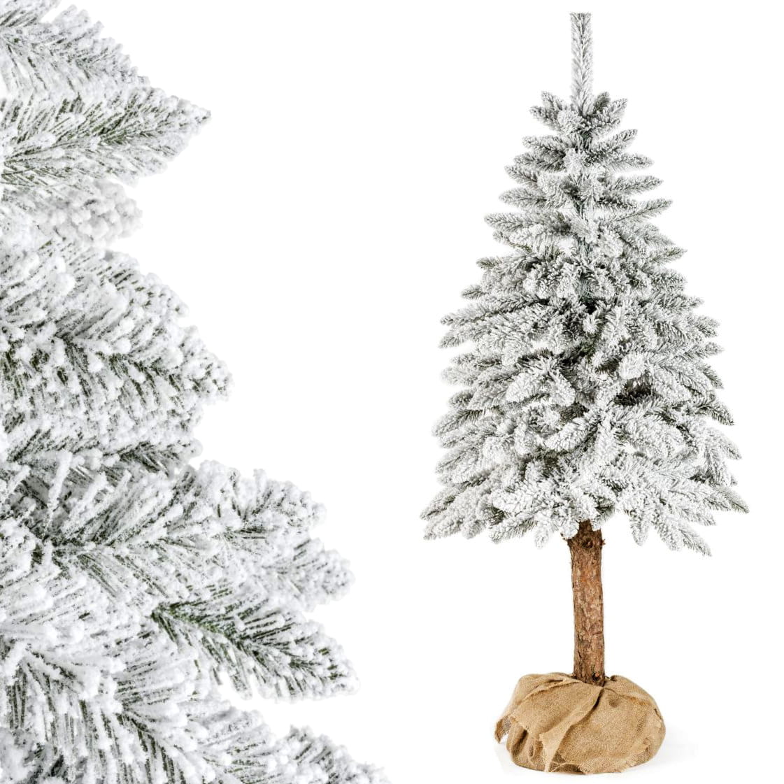 Künstlicher Weihnachtsbaum, Schneebedeckte Fichte An Einem 150 Cm Hohen Stamm, Sieht Aus Wie Ein Natürlicher