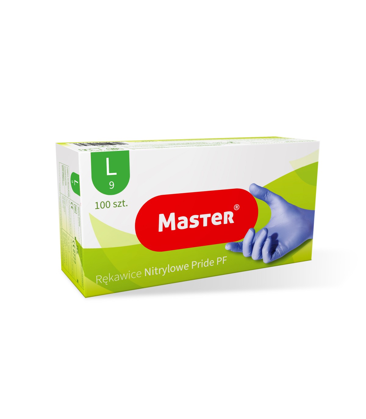 Master Einweg-nitrilhandschuhe, Blau, Größe L, 100 Stück
