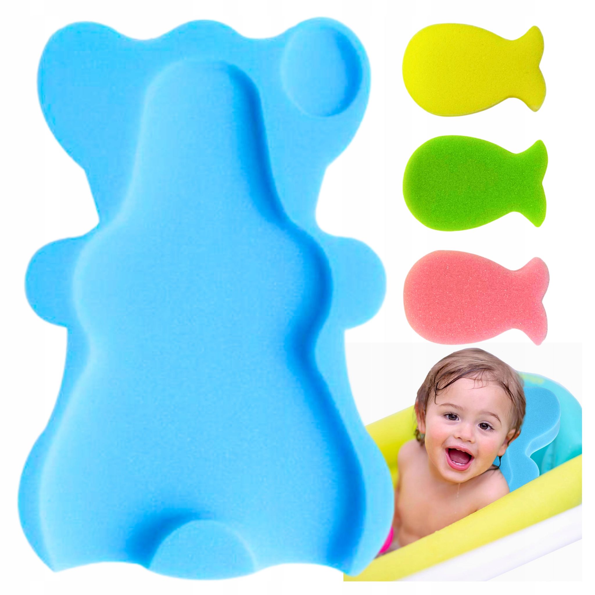 Matratzeneinlage Für Badewanne, Schwammeinlage, Badewannenmatte + 3 Schwämme