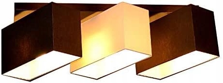 Deckenleuchte Aus Holz, Milano Braun-cremefarben