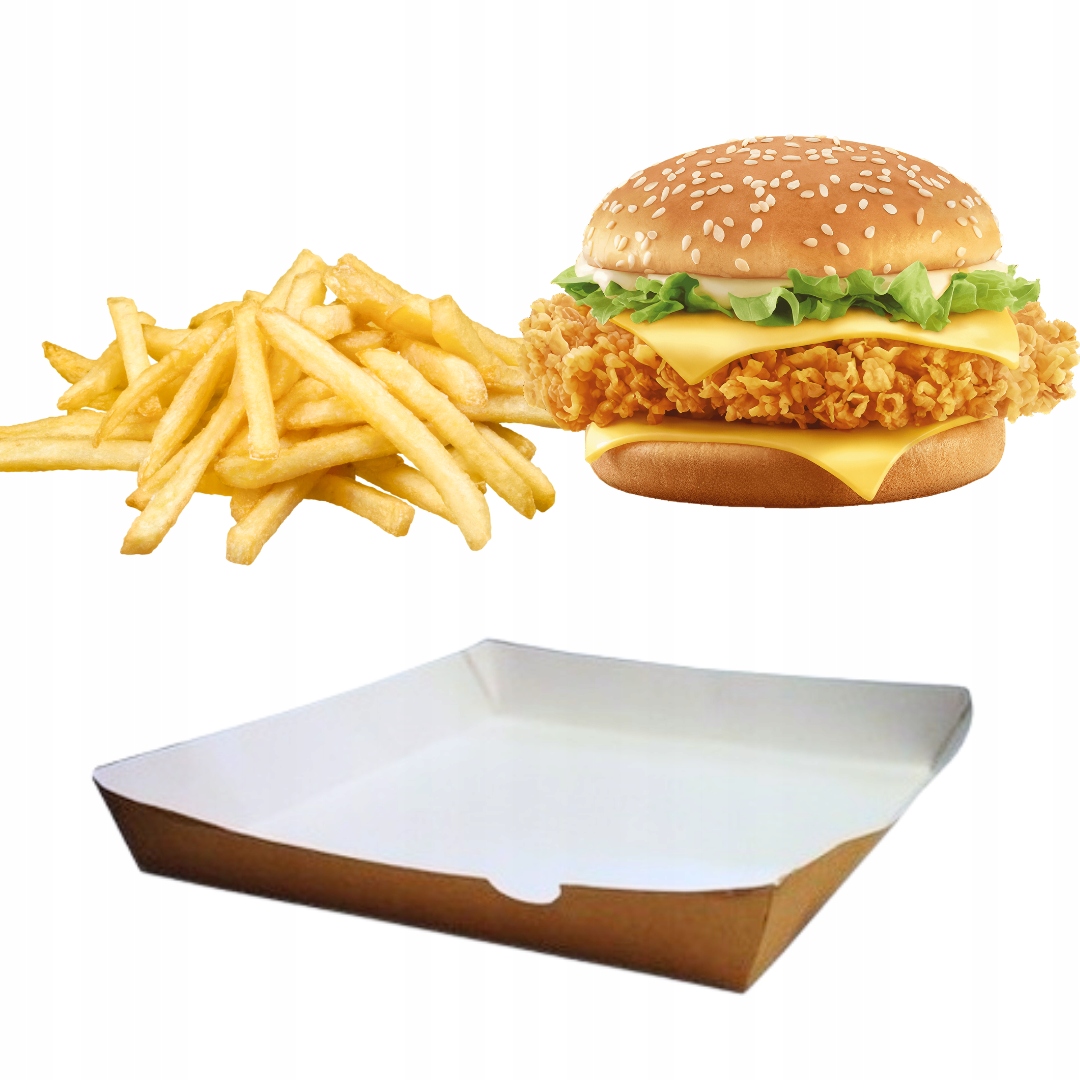 Kraftpapier-tablett 200x240x36mm, 100 Stück