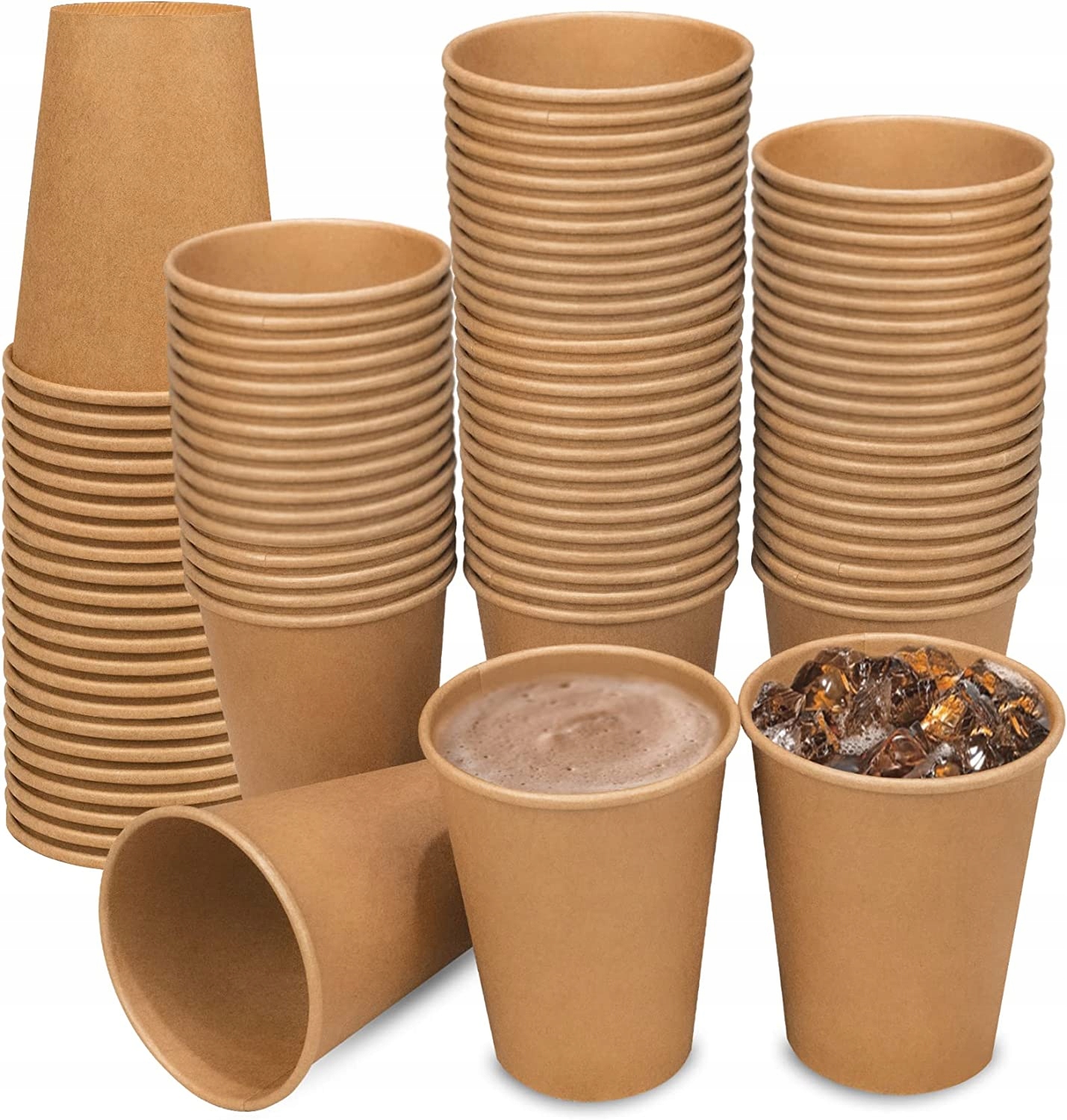 Kraftpapierbecher Für Kaffee/tee 250 Ml Ø80 Mm 100 Stück.