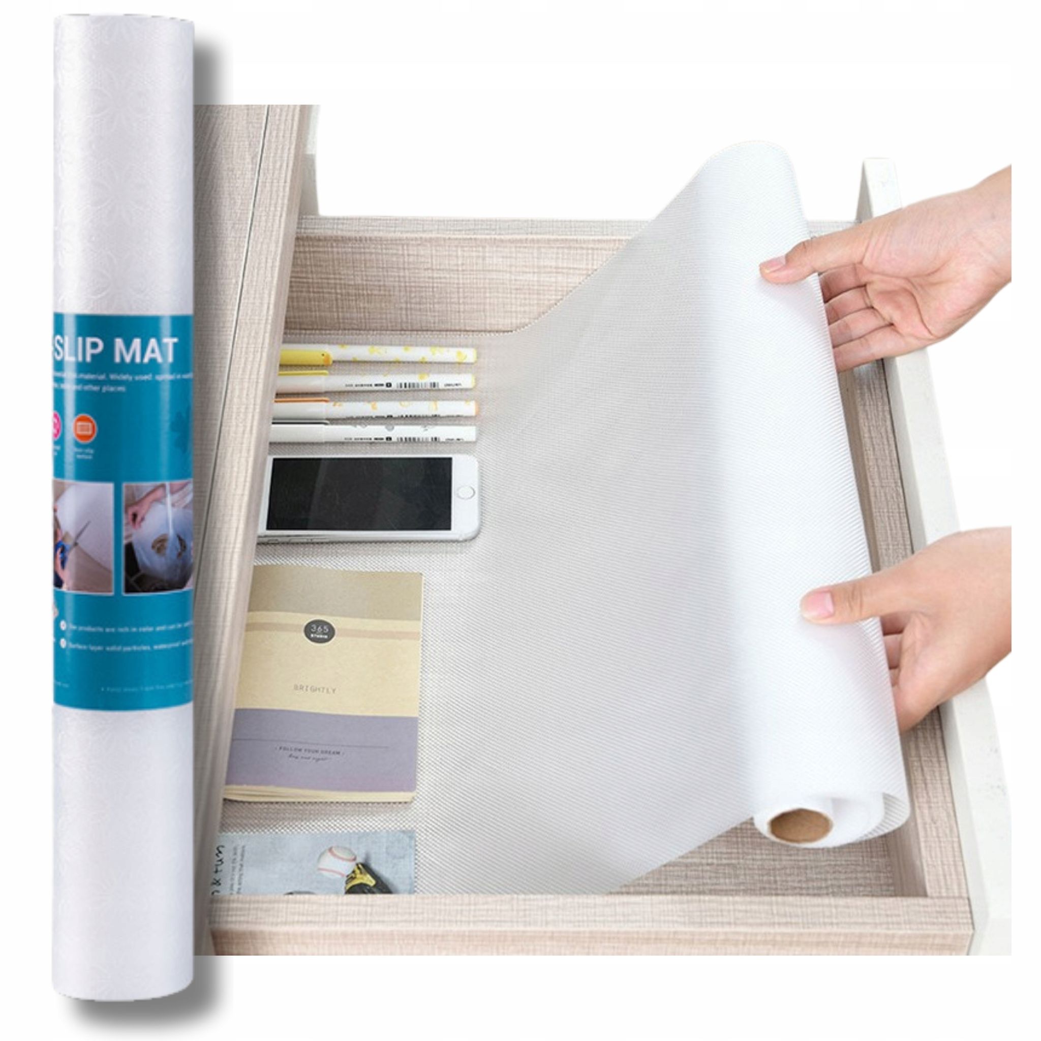 Antirutschmatte Für Schrankschubladen, Schutzmatte 300 X 50 Mm, Starke Rolle