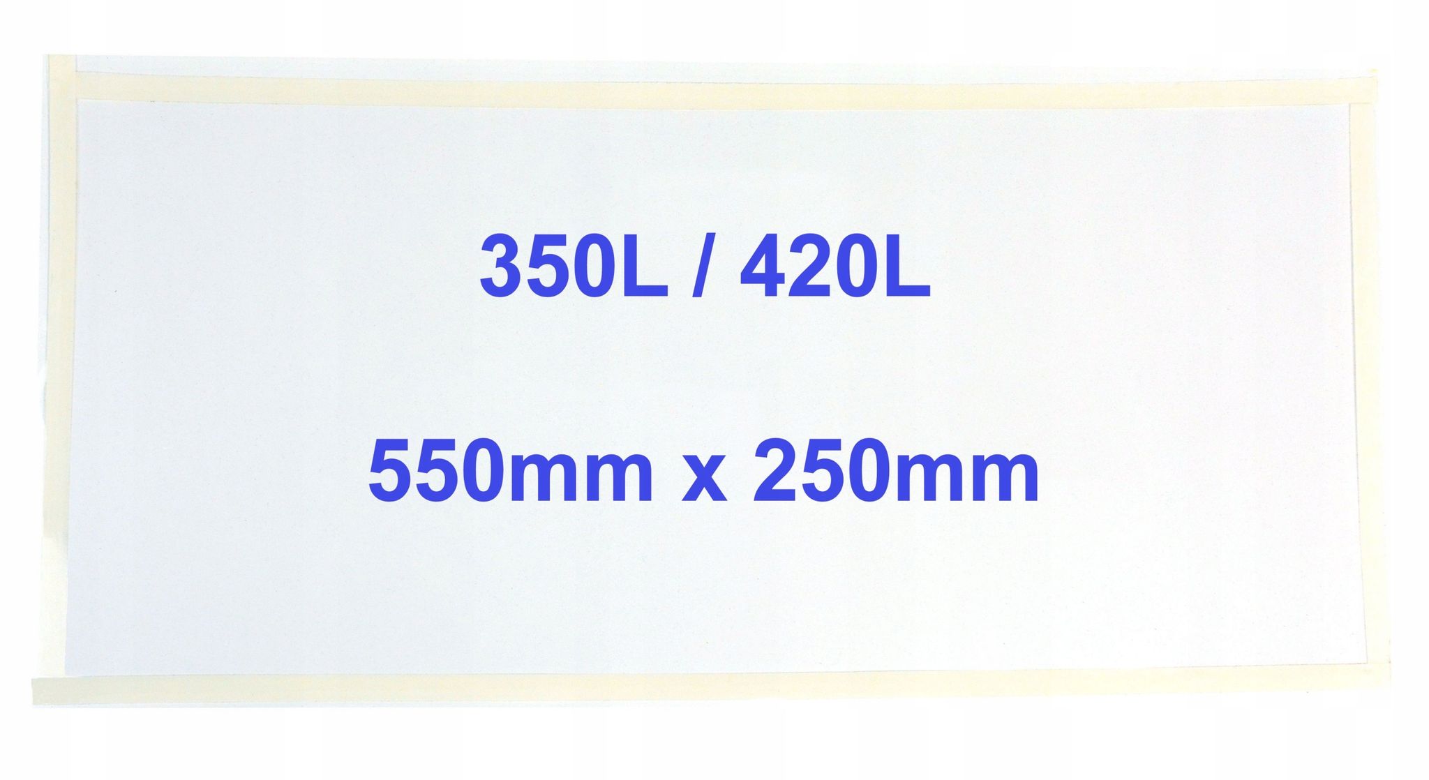 10 X Schutzfolie 55 X 25 Cm (550 X 250 Mm) Für Das Glas Der Kabine (sandstrahlgerät)