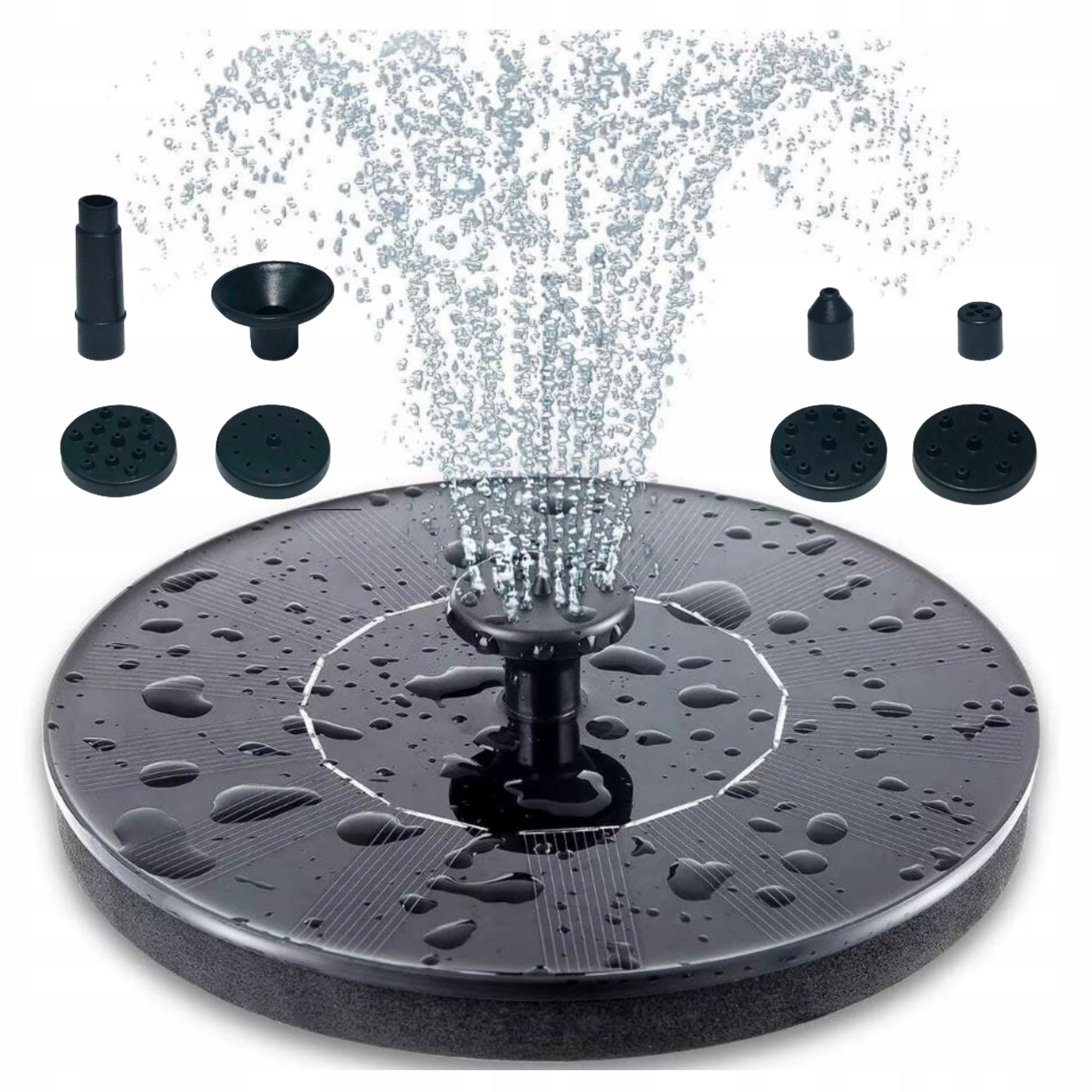 Solarbetriebener Gartenbrunnen, Schwimmend, Für Teichwasser, Für Garten