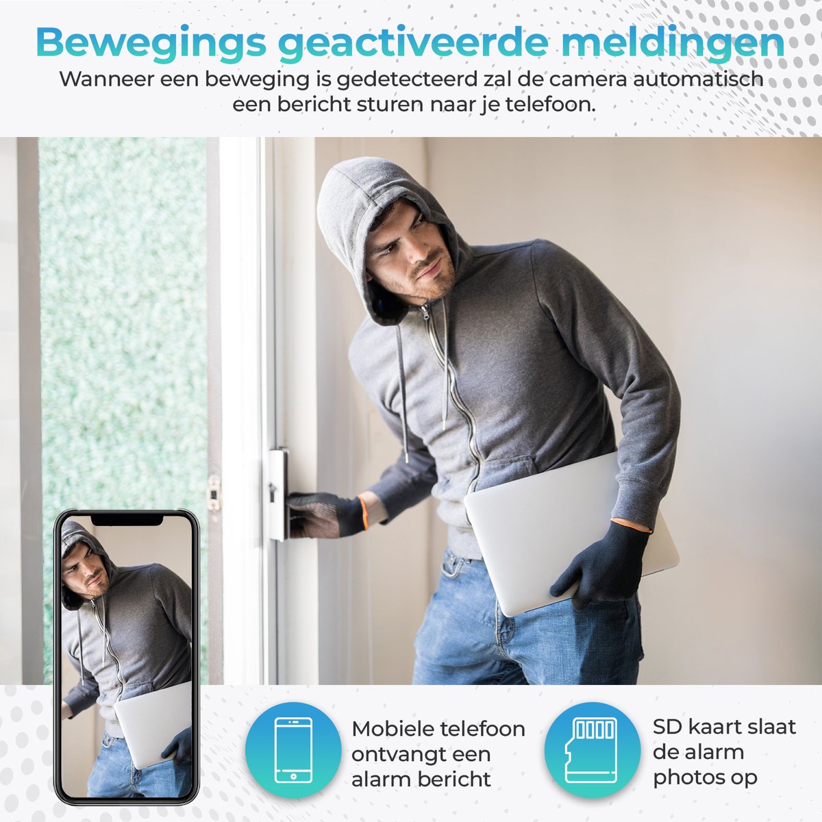 Stück Supercam 32gb Sd – Versteckte Kamera – Sicherheitskamera – Wlan – Drahtlose Kamera – Minikamera – Sicherheit – Sd-karte – Smart – Spionagekamera