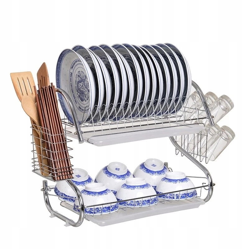Best Life Home Zweistufiger Geschirrabtropfkorb