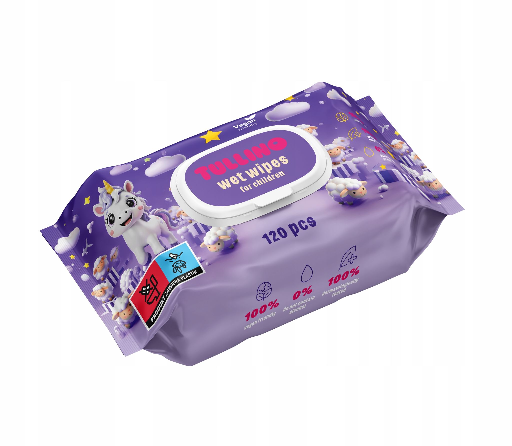 Tullino Feuchttücher Für Babys, 120 Stück